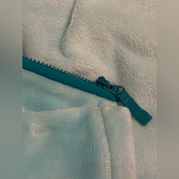 “Girls Softest Fleece Hoodie” by Lands’ End Blue - Picture 5 of 7